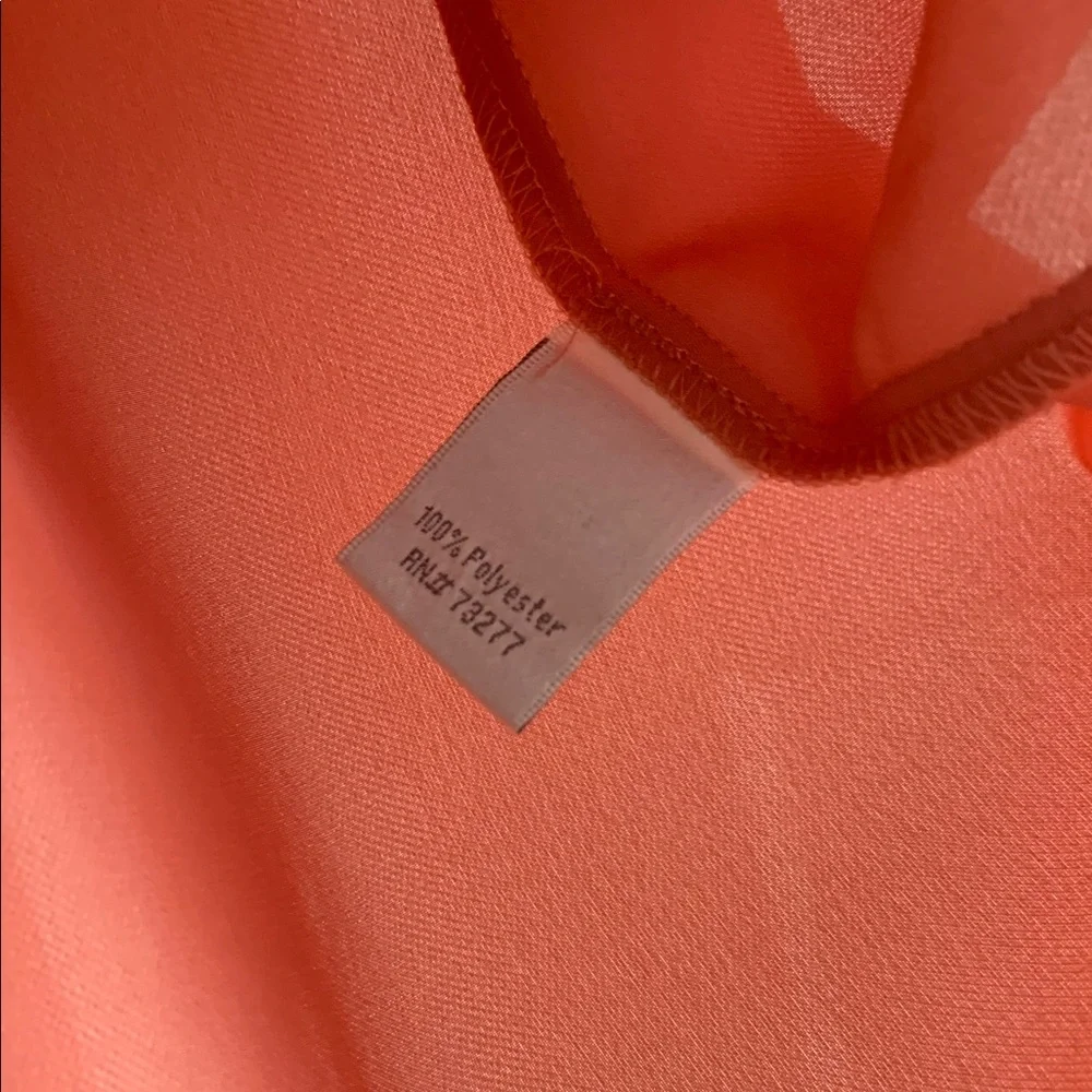 LC Lauren Conrad Coral Blouse with Ruffled Sleeves - Picture 5 of 7
